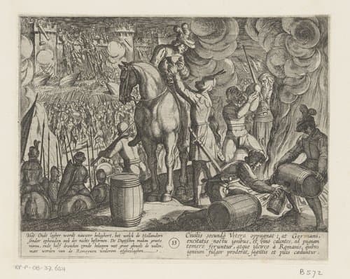 De Bataafse oorlogen tegen de Romeinen by Antonio Tempesta