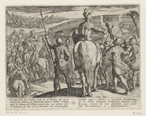 De Bataafse oorlogen tegen de Romeinen by Antonio Tempesta