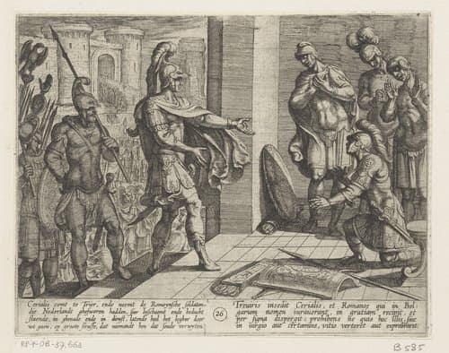 De Bataafse oorlogen tegen de Romeinen by Antonio Tempesta