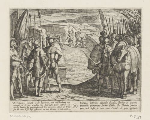 De Nederlanders worden bang en beginnen vredesonderhandelingen by Antonio Tempesta