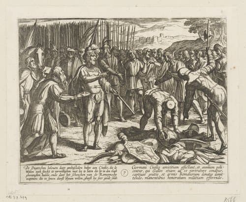 Germaanse ambassadeur bezoekt Civilis by Antonio Tempesta