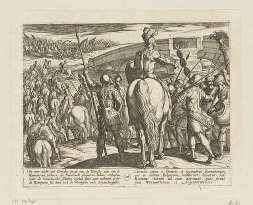 Voorhoede van de nieuwe Romeinse troepen wordt gekeerd by Antonio Tempesta