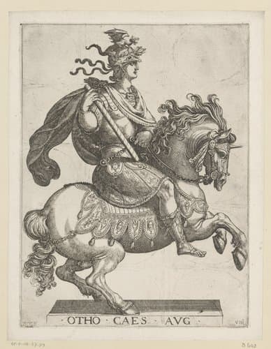 Eerste twaalf Romeinse keizers te paard by Antonio Tempesta