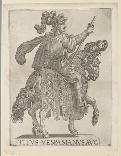 XII caesares in equestri by Antonio Tempesta