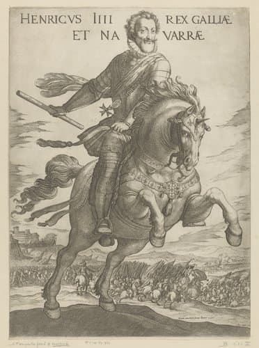 Henricus IIII rex Galliae et Navarrae by Antonio Tempesta
