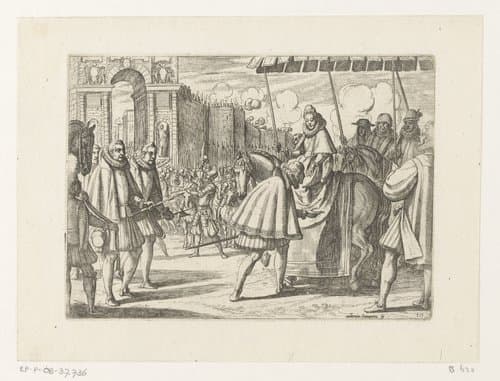 Het leven van Margaretha van Oostenrijk by Antonio Tempesta