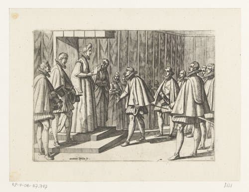 Het leven van Margaretha van Oostenrijk by Antonio Tempesta