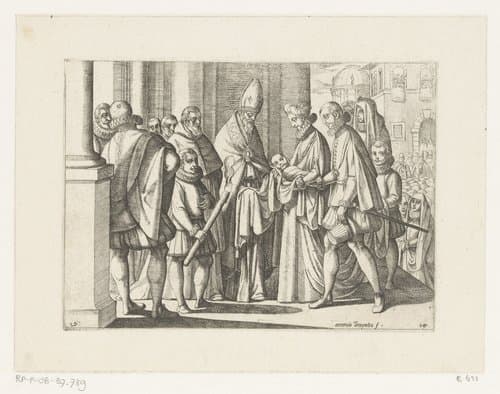 Het leven van Margaretha van Oostenrijk by Antonio Tempesta