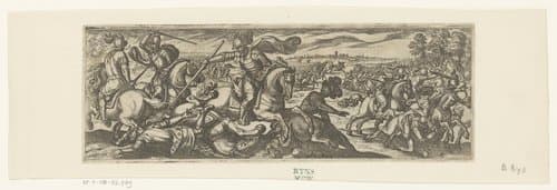 Cavaleristen in gevecht by Antonio Tempesta
