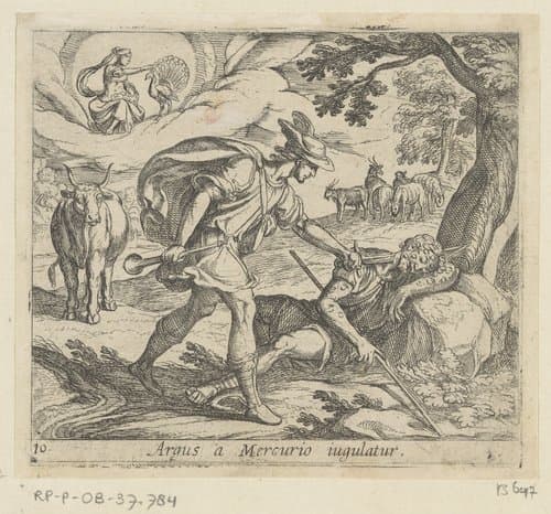 Argus a Mercurio iugulatur by Antonio Tempesta