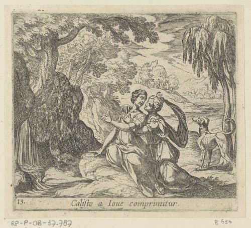 Jupiter en Callisto by Antonio Tempesta