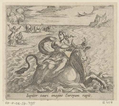 Iupiter tauri imagine Europam rapit by Antonio Tempesta