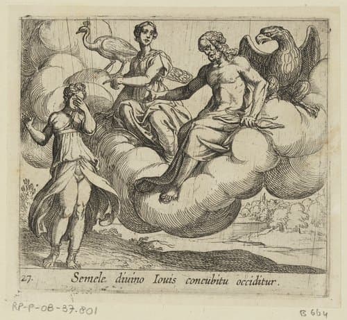 De wens van Semele by Antonio Tempesta