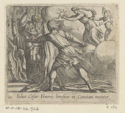 De moord op Julius Caesar by Antonio Tempesta