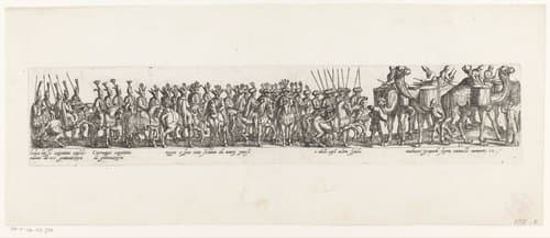 Cavalcade voor vertrek van een sultan by Antonio Tempesta