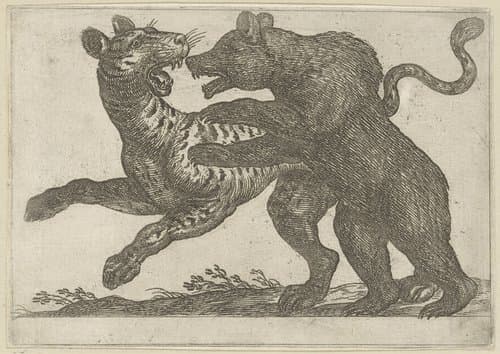 Vechtende dieren by Antonio Tempesta