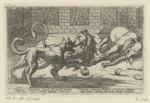 Diverse jacht- en strijdscènes by Antonio Tempesta