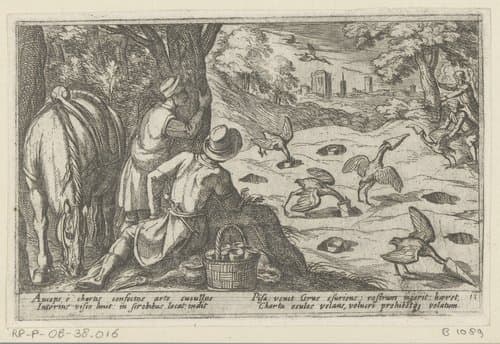 Diverse jacht- en strijdscènes by Antonio Tempesta