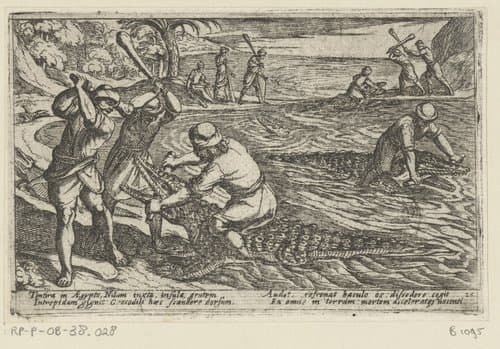 Diverse jacht- en strijdscènes by Antonio Tempesta