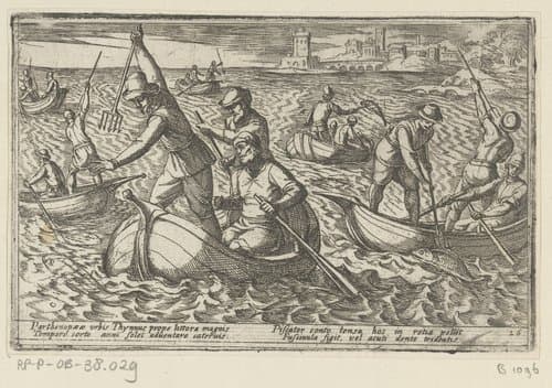 Vissers vangen tonijn met spiezen by Antonio Tempesta