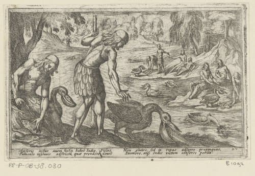 Diverse jacht- en strijdscènes by Antonio Tempesta