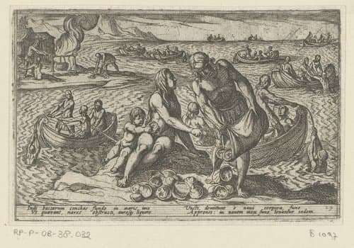 Diverse jacht- en strijdscènes by Antonio Tempesta