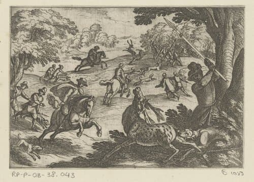 Jacht op herten by Antonio Tempesta