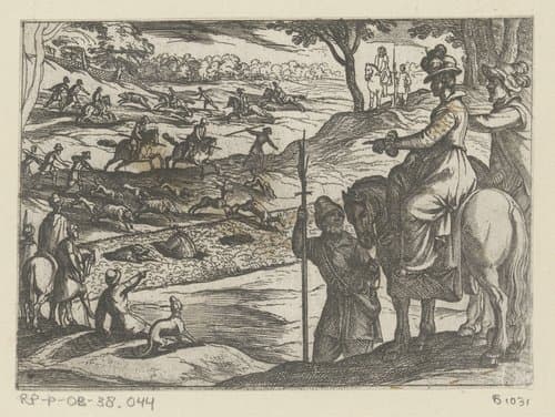 Jachtscènes (deel 2) by Antonio Tempesta