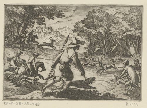 Jacht op herten by Antonio Tempesta
