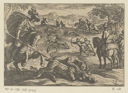 Jacht op herten by Antonio Tempesta