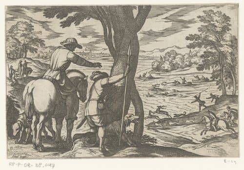 Jachtscènes (deel 4) by Antonio Tempesta