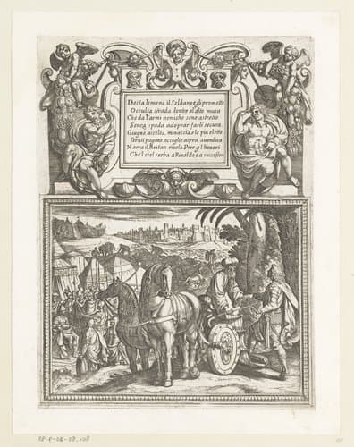 Illustratie bij Canto X van Tasso's 'Gerusalemme Liberata' by Antonio Tempesta