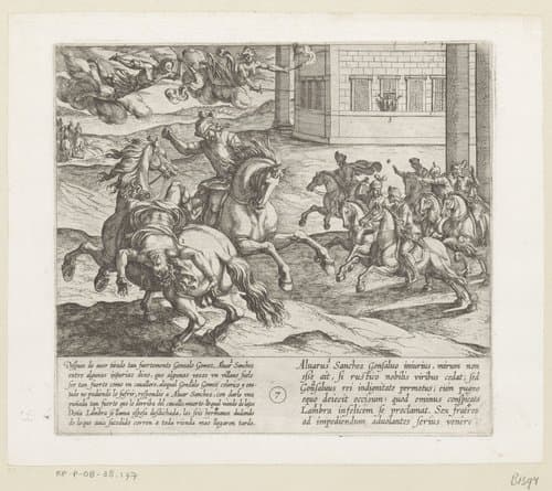 Alvar Sanchez beledigt Gonzalo Gomez en wordt door hem verslagen by Antonio Tempesta