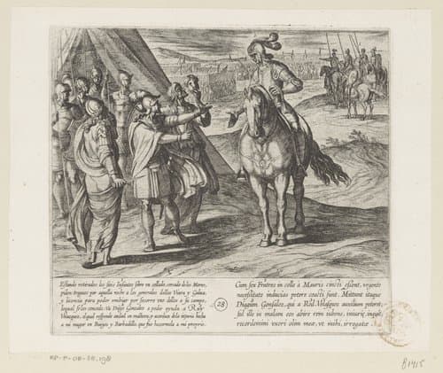 Ruy Velazquez weigert de zonen van Lara te helpen by Antonio Tempesta