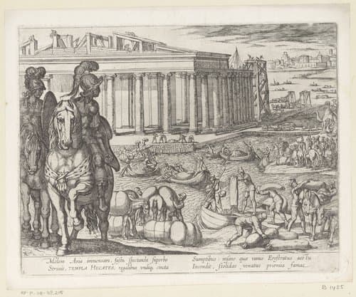 Tempel van Diana in Efeze by Antonio Tempesta