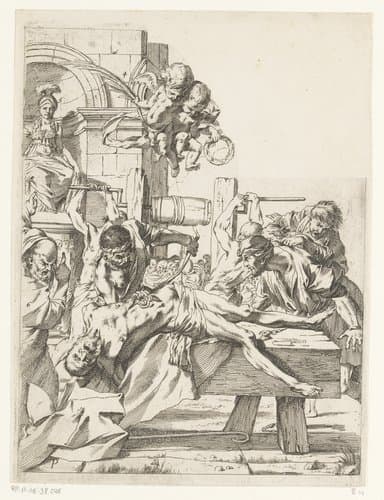 Martelaarschap van Erasmus by anonymous