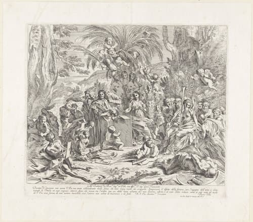 Personificatie van schilderkunst by Pietro Testa