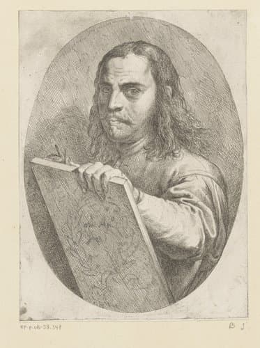Portret van kunstenaar Pietro Testa by Pietro Testa