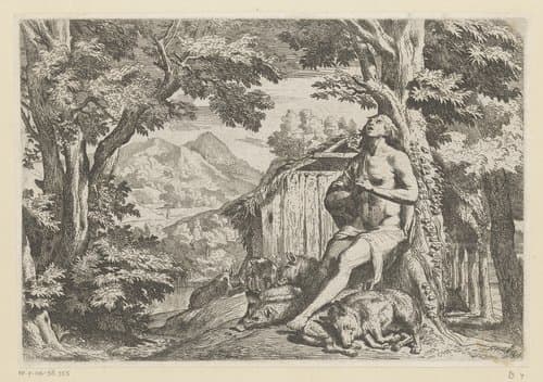Verloren zoon als zwijnenhoeder by Pietro Testa