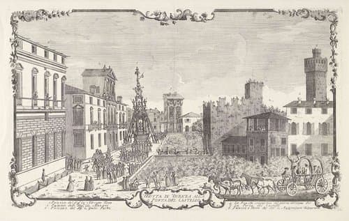 Veduta in Vicenza alla Porta del Castello