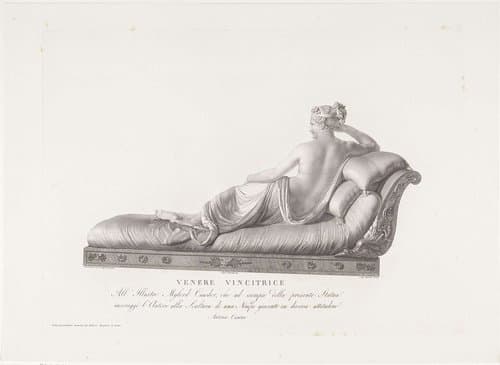 Pauline Borghese Bonaparte als Venus by Angelo Bertini