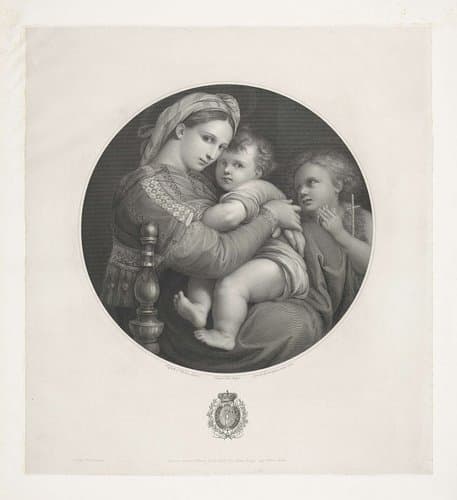 Maria met Kind en de jonge Johannes de Doper by Giovita Garavaglia