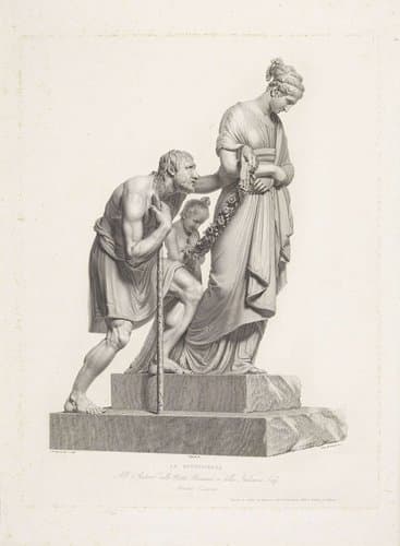 Charity in the Funerary Monument of Maria Christina of Austria by Domenico Marchetti