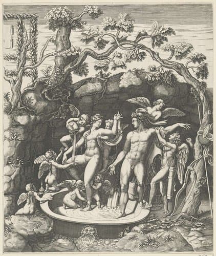 Huwelijksfeest van Amor en Psyche (rechter deel)