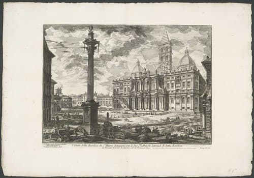 Santa Maria Maggiore te Rome by Giovanni Battista Piranesi