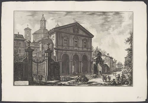 Veduta della Basilica di S. Sebastiano fuori delle mura di Roma, su la via Appia by Giovanni Battista Piranesi