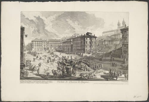 Piazza di Spagna te Rome by Giovanni Battista Piranesi
