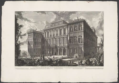 Palazzo Barberini te Rome by Giovanni Battista Piranesi