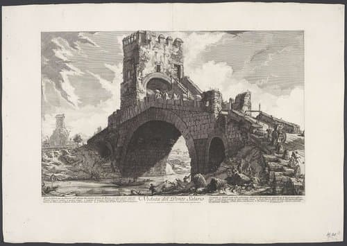 Ponte Salario te Rome by Giovanni Battista Piranesi