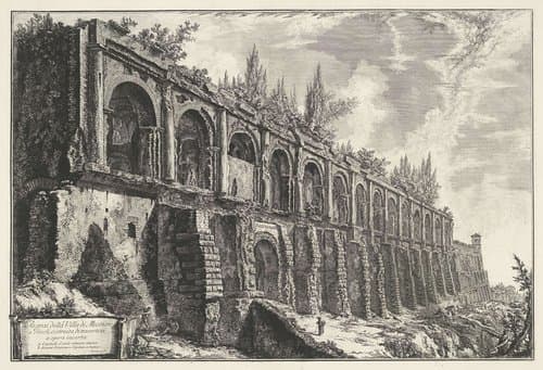 Tempel van Hercules Victor te Tivoli by Giovanni Battista Piranesi